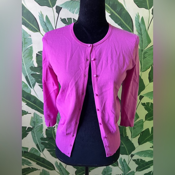Ann Taylor Purple Cardigan Sweater Lightweight Size S - Picture 1 of 9